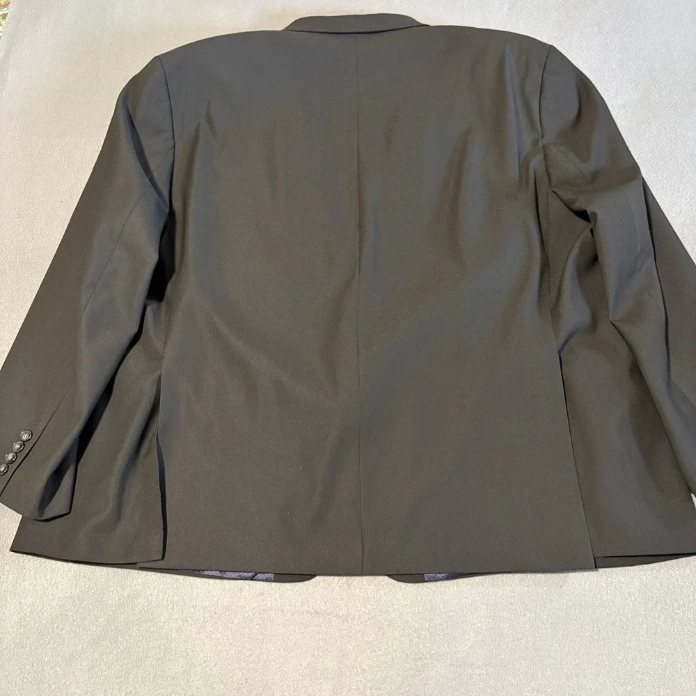 Shaquille O'Neal Blazer XLG 56R Black Solid Sport Coat Jacket Modern Travel‎ NEW